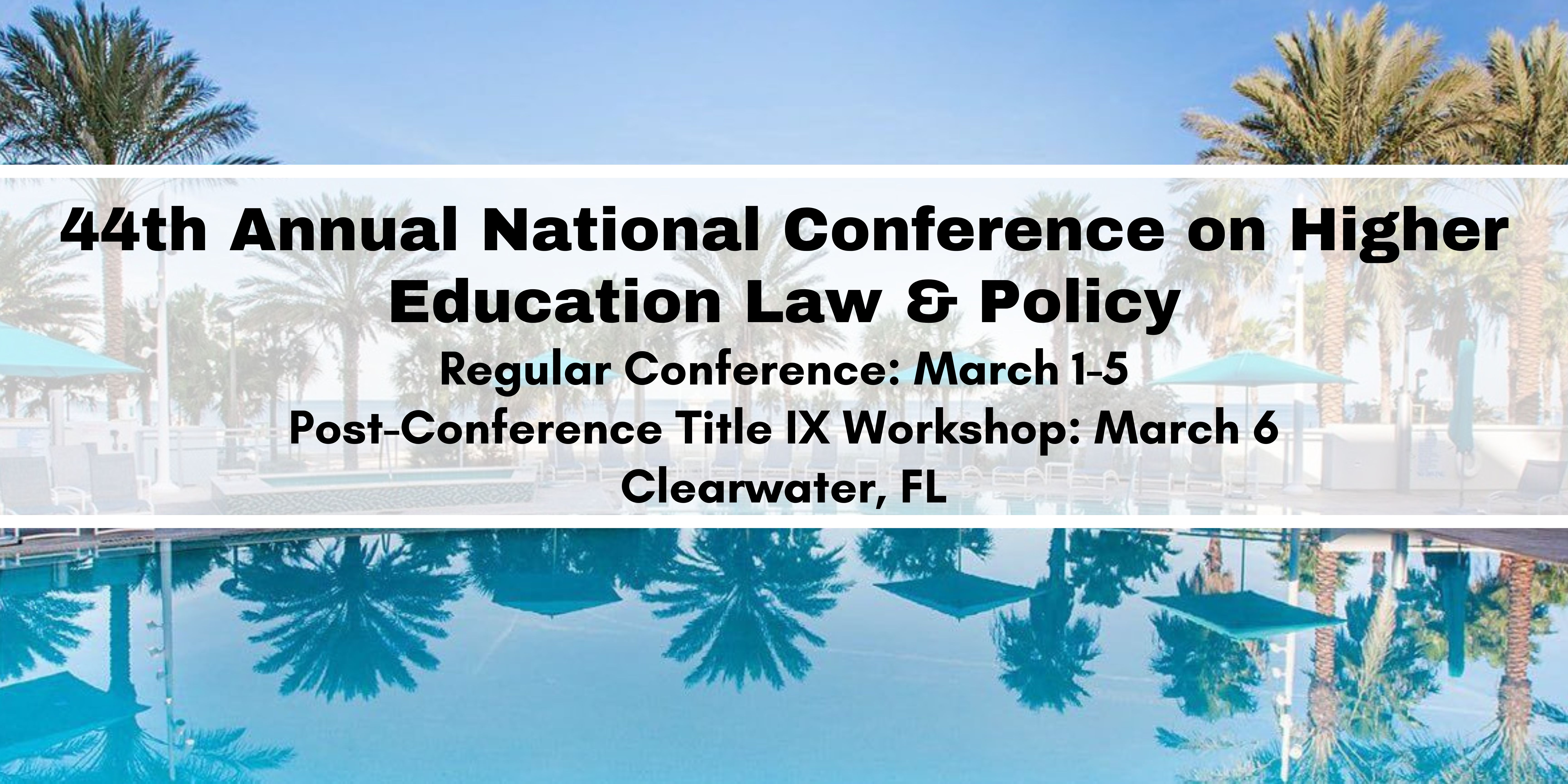 National Conference on Law and Higher Education College of Law
